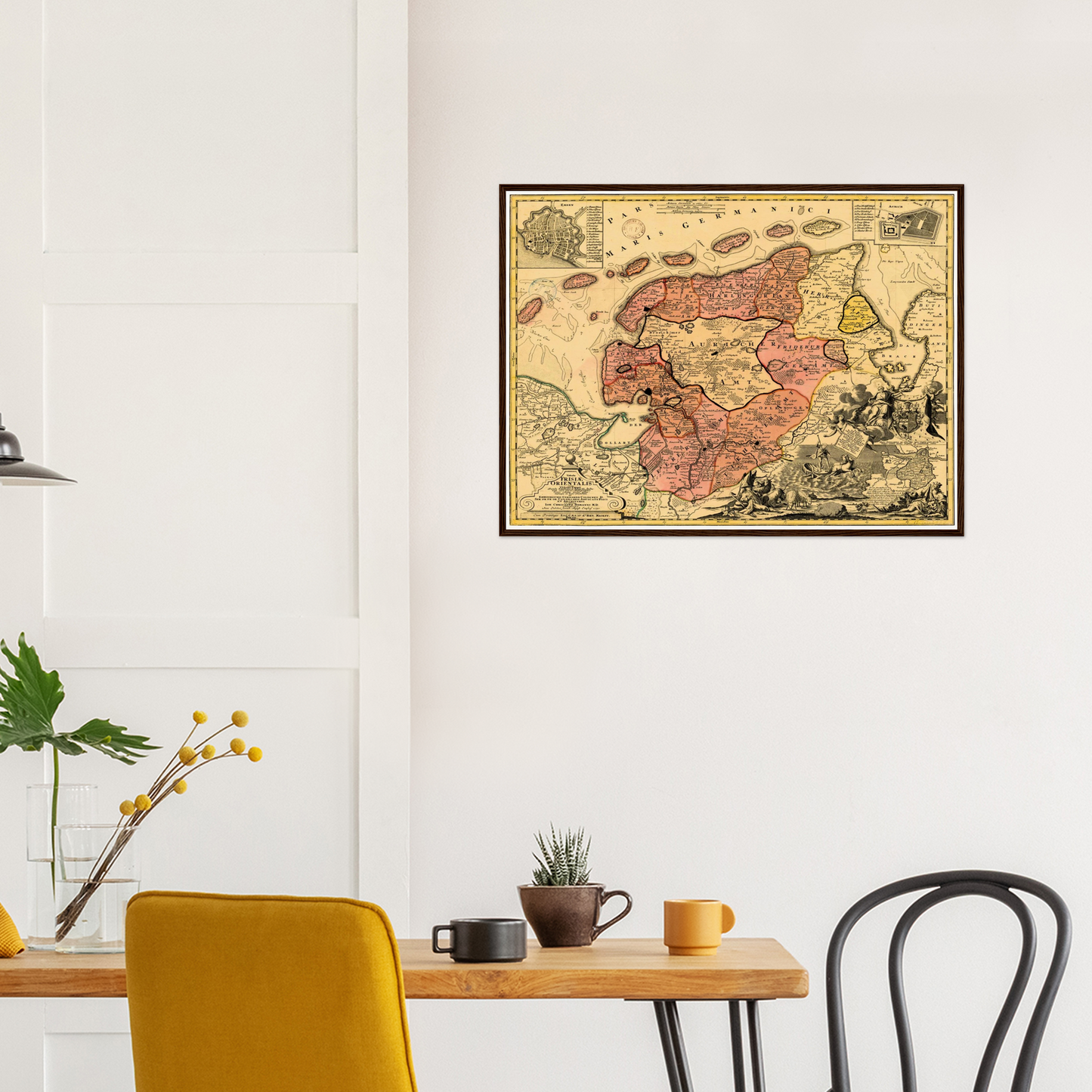 Historical city map  Test product horizontal 3 sizes