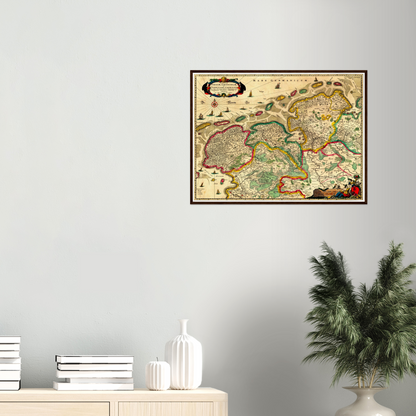 Historical city map  Test product horizontal 3 sizes