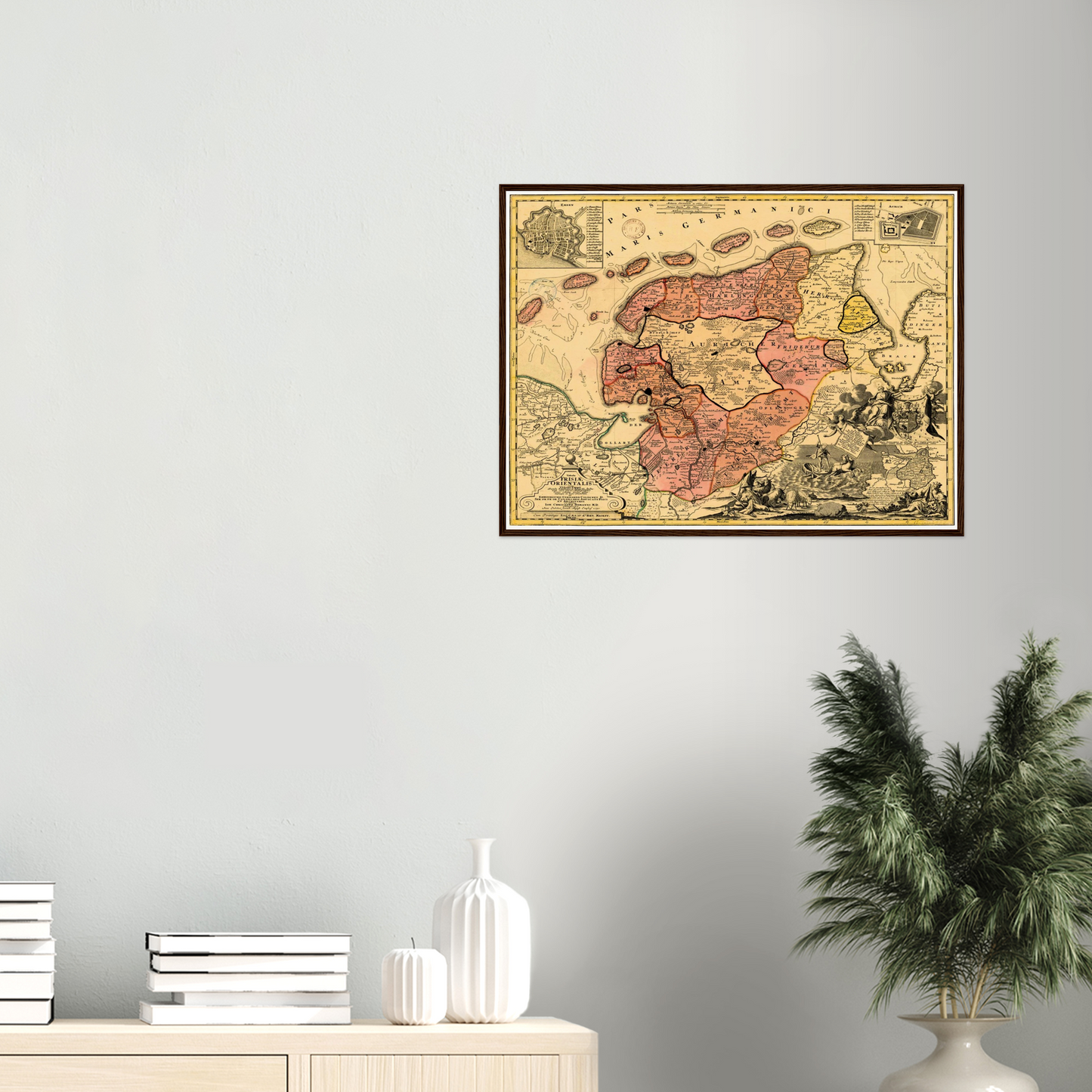 Historical city map  Test product horizontal 3 sizes