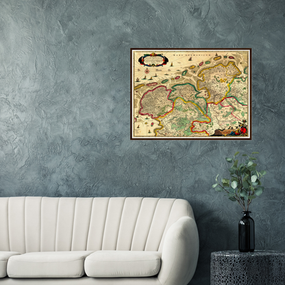 Historical city map  Test product horizontal 3 sizes