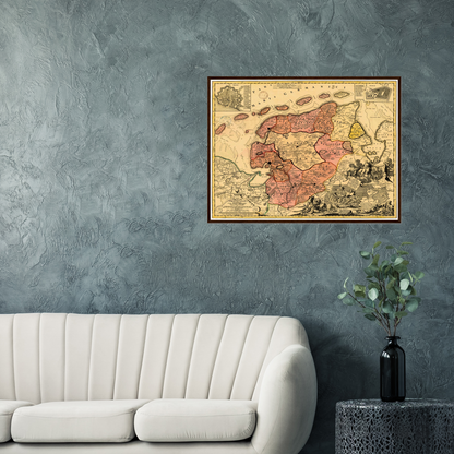 Historical city map  Test product horizontal 3 sizes