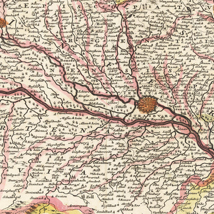 Historical city map  Test product horizontal 3 sizes