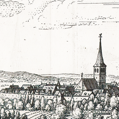 Historical city map  Test product horizontal 3 sizes