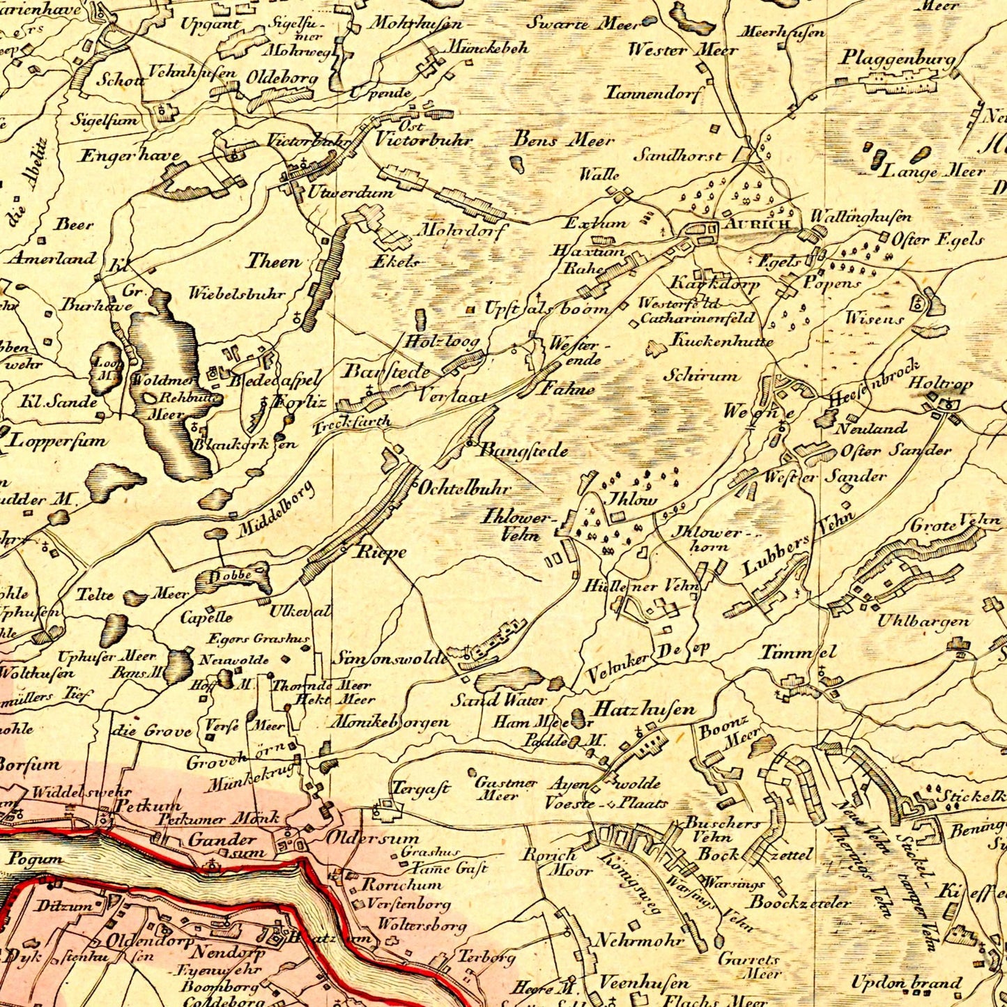 Historical city map  Test product horizontal 3 sizes