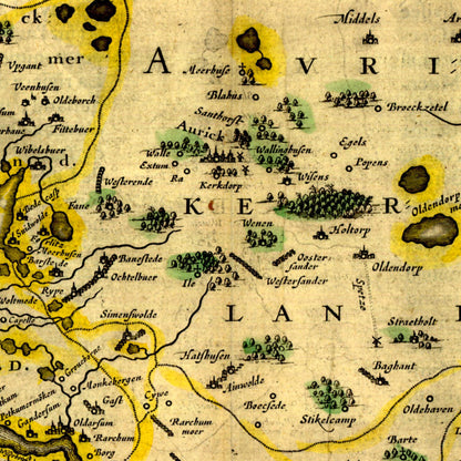 Historical city map  Test product horizontal 3 sizes