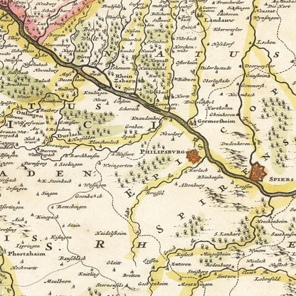 Historical city map  Test product horizontal 3 sizes