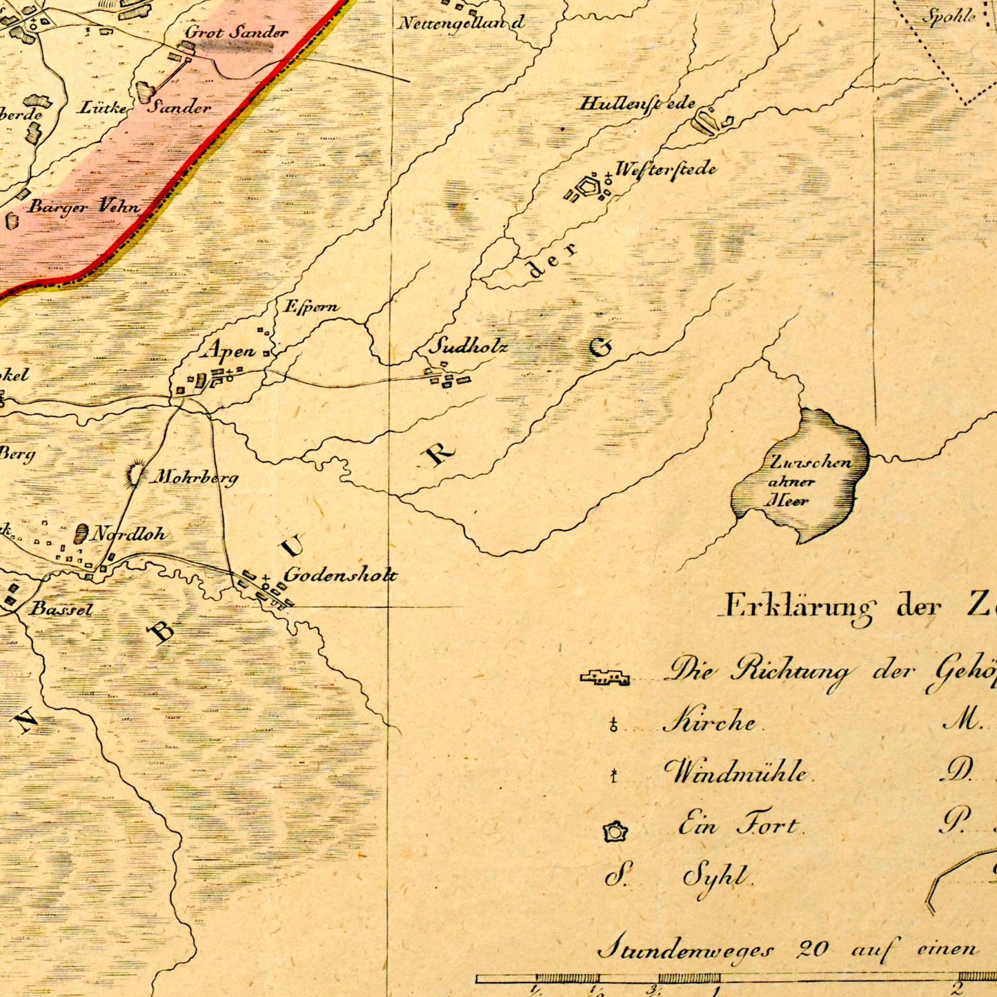 Historical city map  Test product horizontal 3 sizes