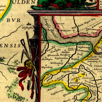 Historical city map  Test product horizontal 3 sizes