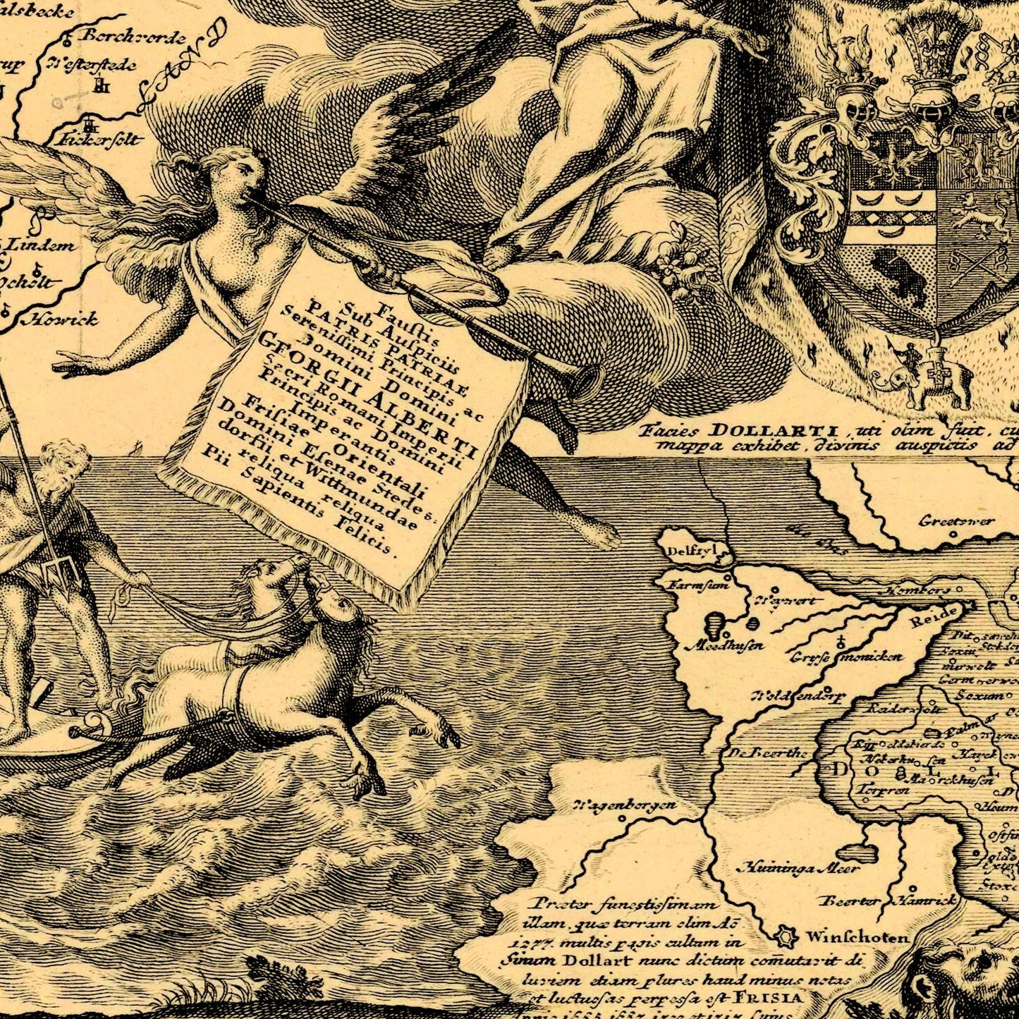 Historical city map  Test product horizontal 3 sizes