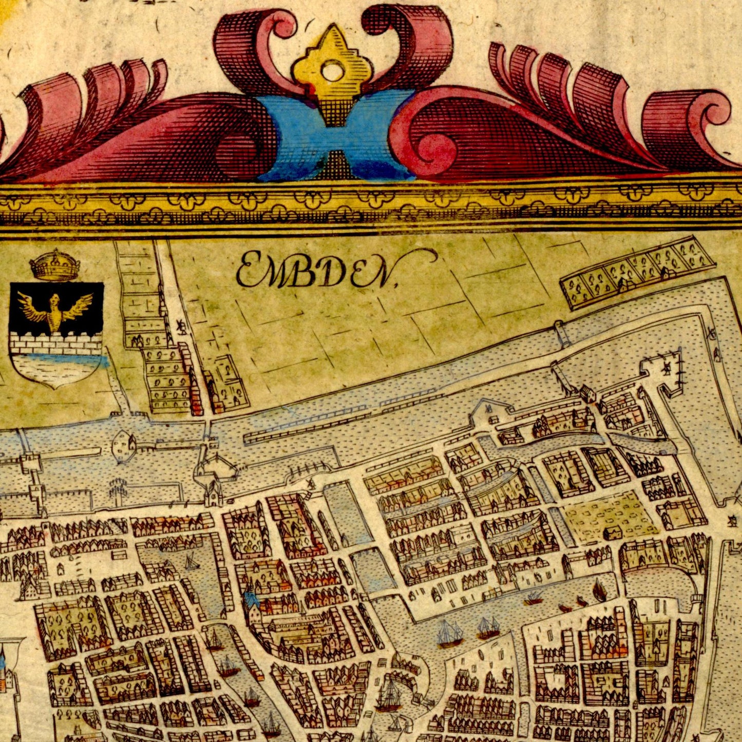 Historical city map  Test product horizontal 3 sizes