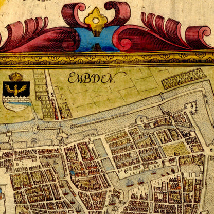 Historical city map  Test product horizontal 3 sizes