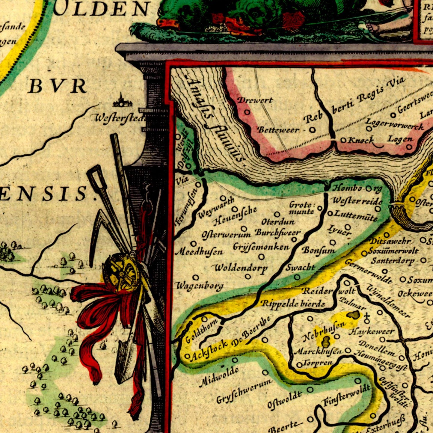 Historical city map  Test product horizontal 3 sizes