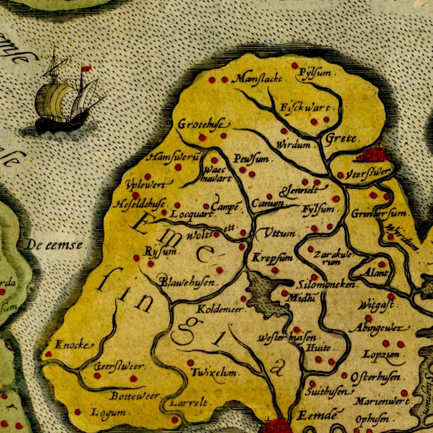 Historical city map  Test product horizontal 3 sizes