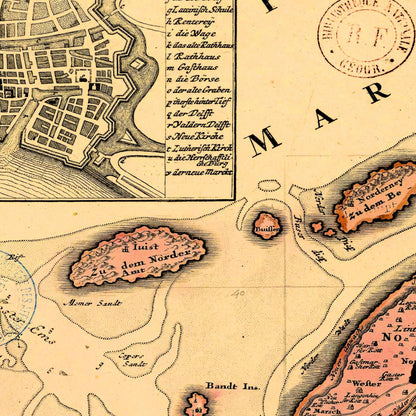 Historical city map  Test product horizontal 3 sizes