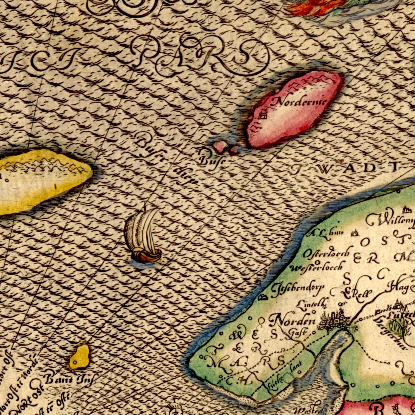 Historical city map  Test product horizontal 3 sizes