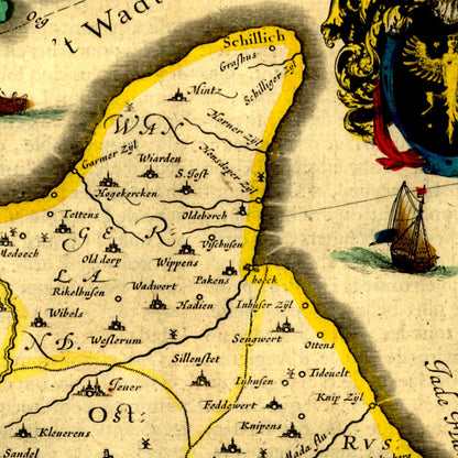 Historical city map  Test product horizontal 3 sizes