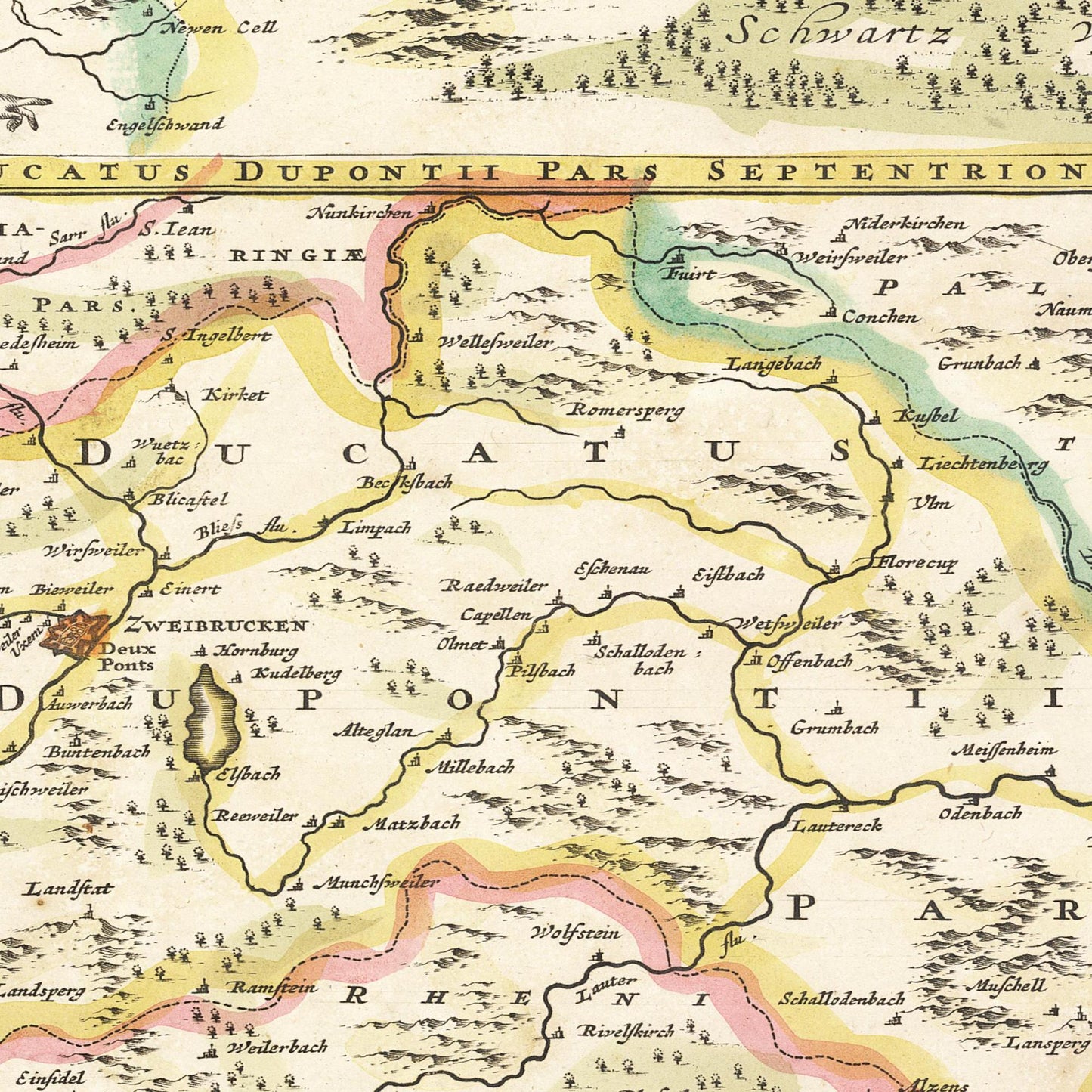 Historical city map  Test product horizontal 3 sizes