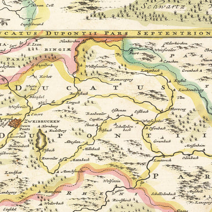 Historical city map  Test product horizontal 3 sizes