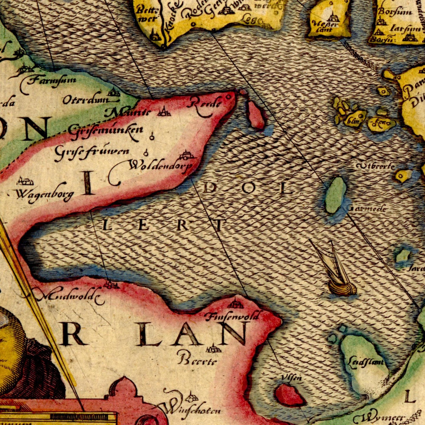 Historical city map  Test product horizontal 3 sizes