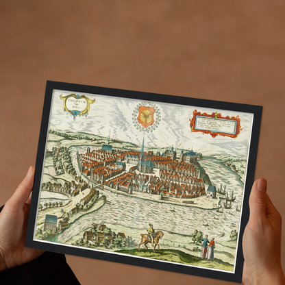 Historical city map  Test product horizontal 3 sizes