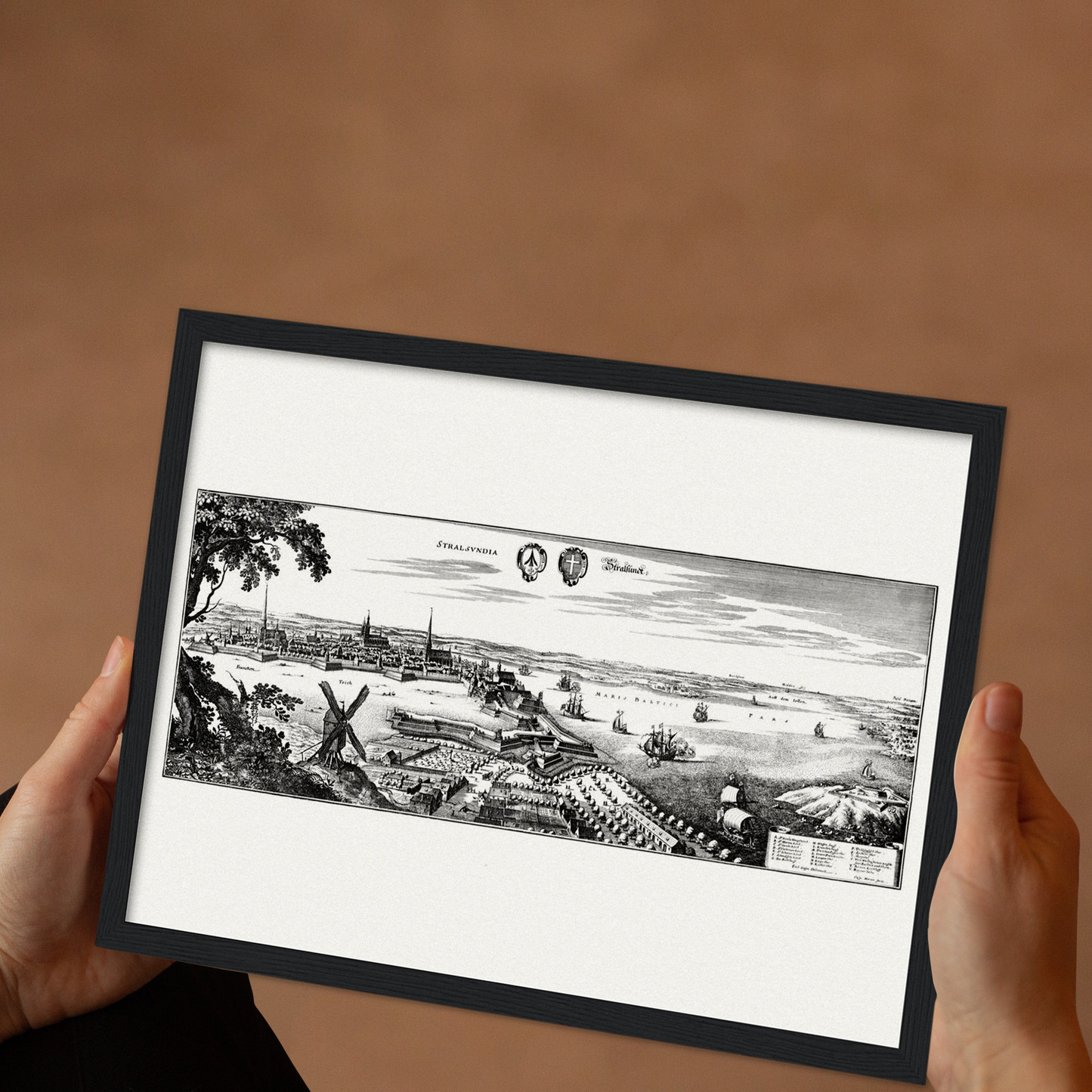 Historical city map  Test product horizontal 3 sizes