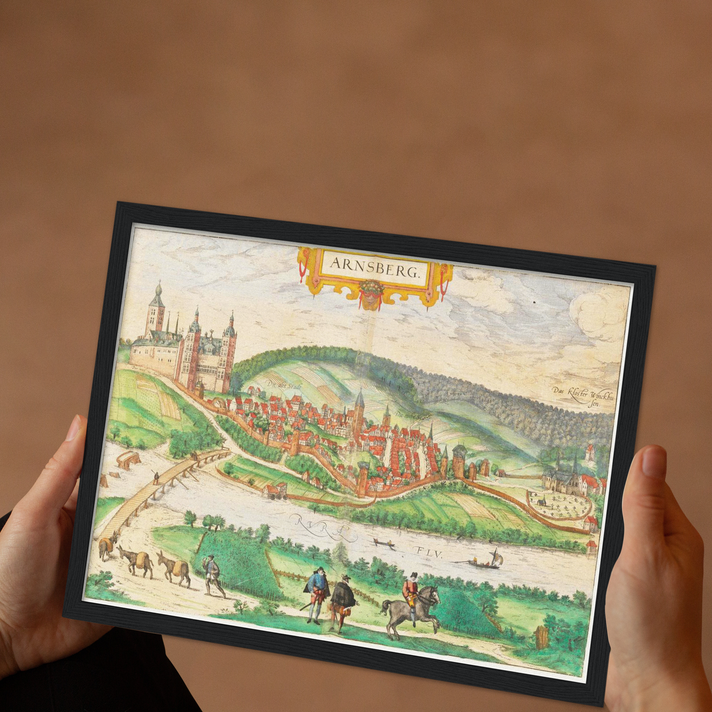 Historical city map  Test product horizontal 3 sizes