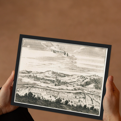 Historical city map  Test product horizontal 3 sizes