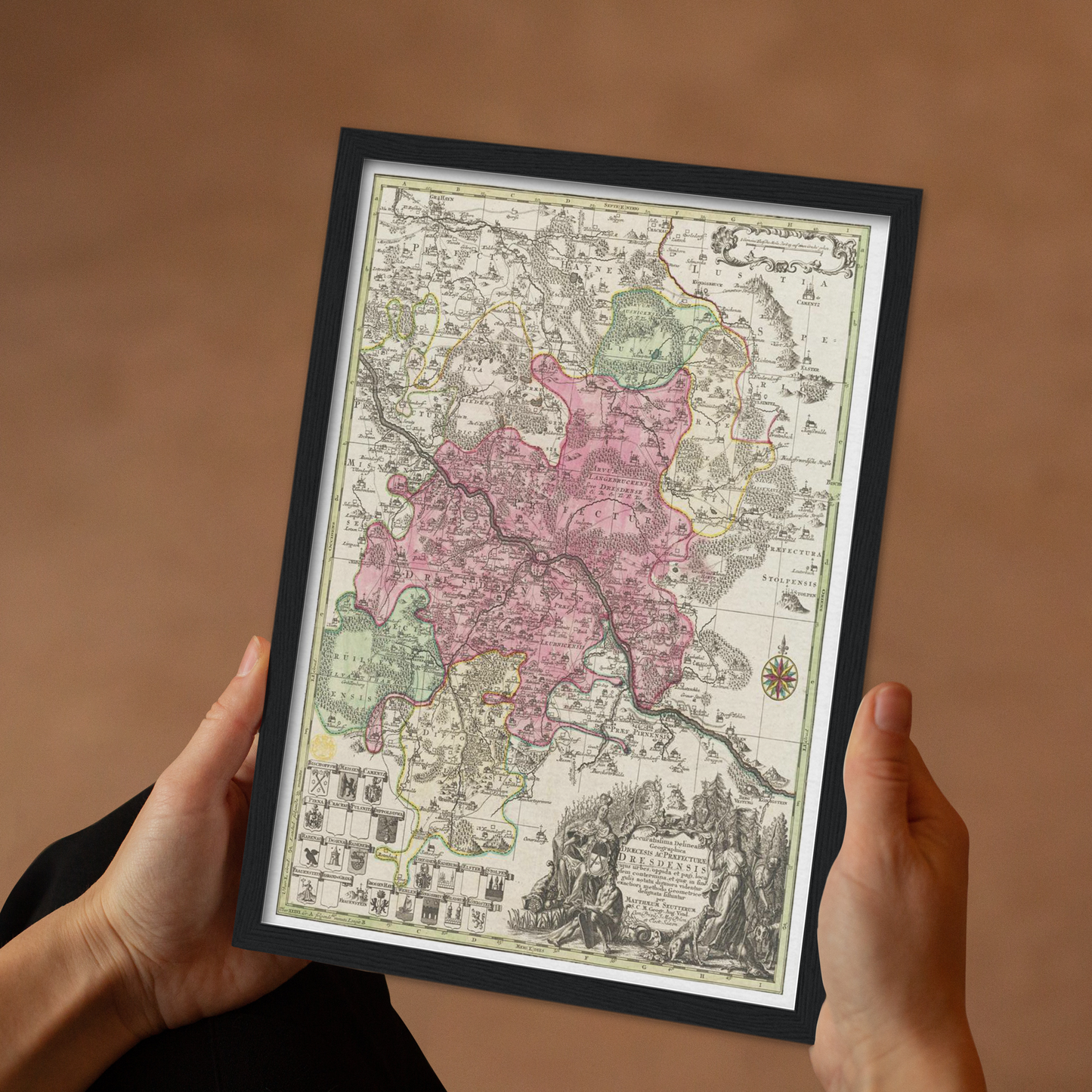 Historical city map  Test product horizontal 3 sizes