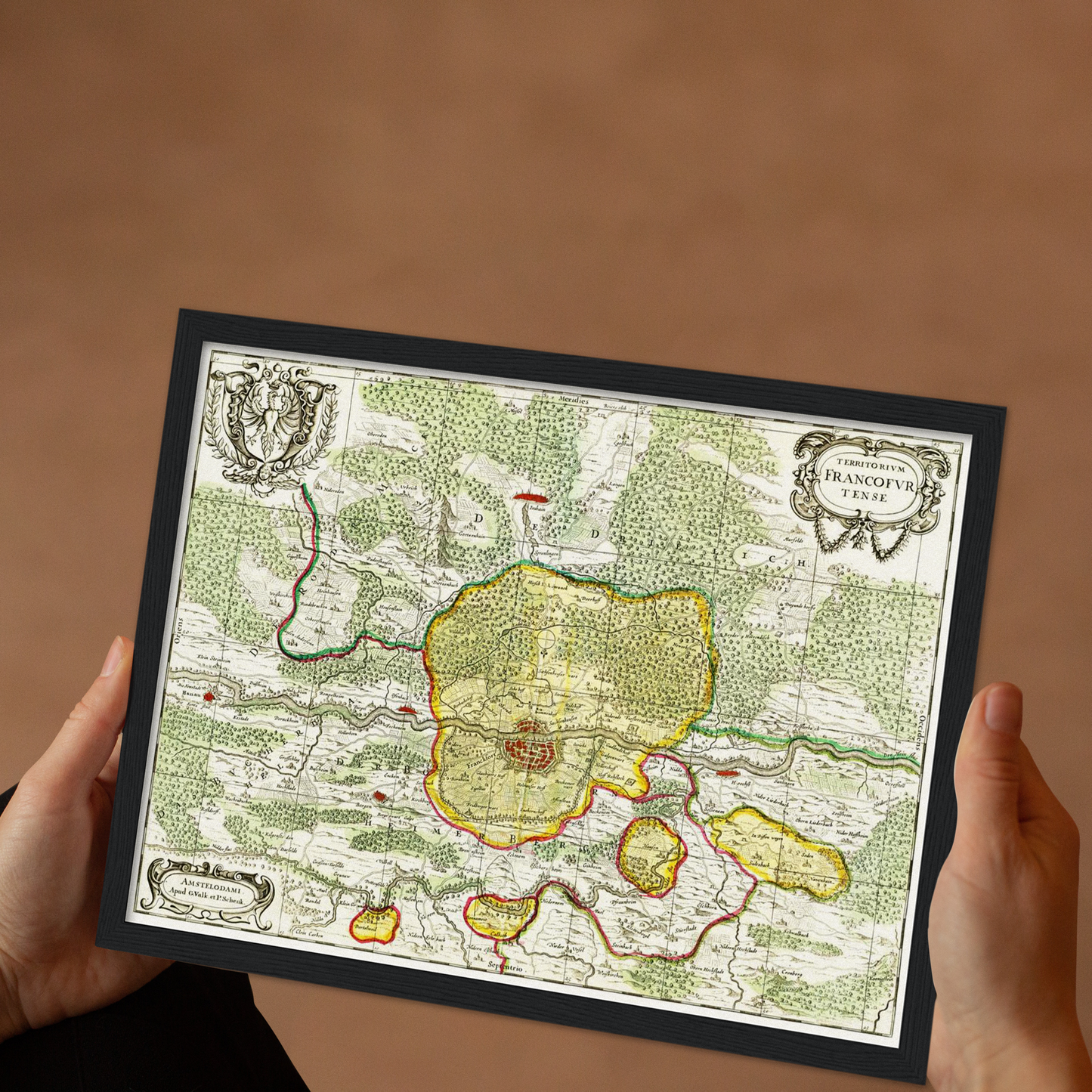 Historical city map  Test product horizontal 3 sizes