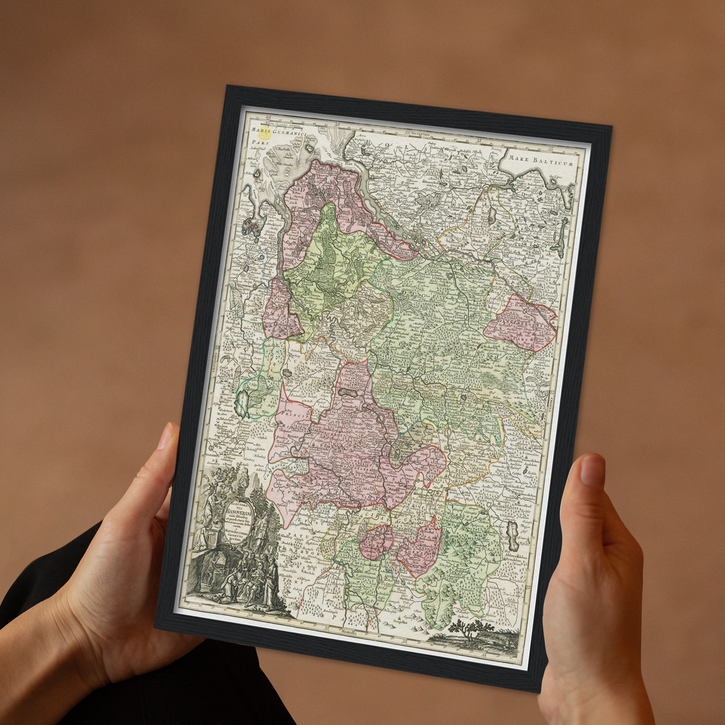 Historical city map  Test product horizontal 3 sizes