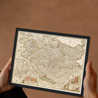 Historical city map  Test product horizontal 3 sizes