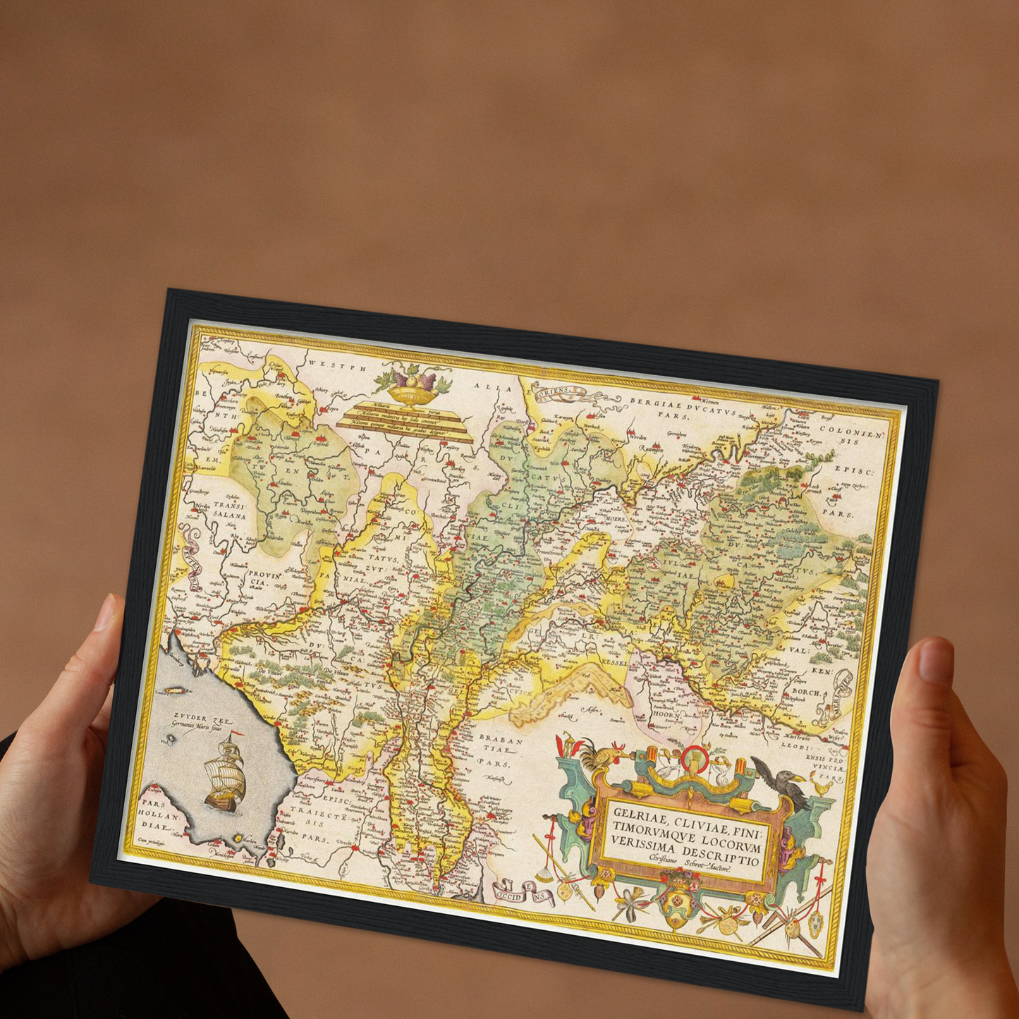 Historical city map  Test product horizontal 3 sizes