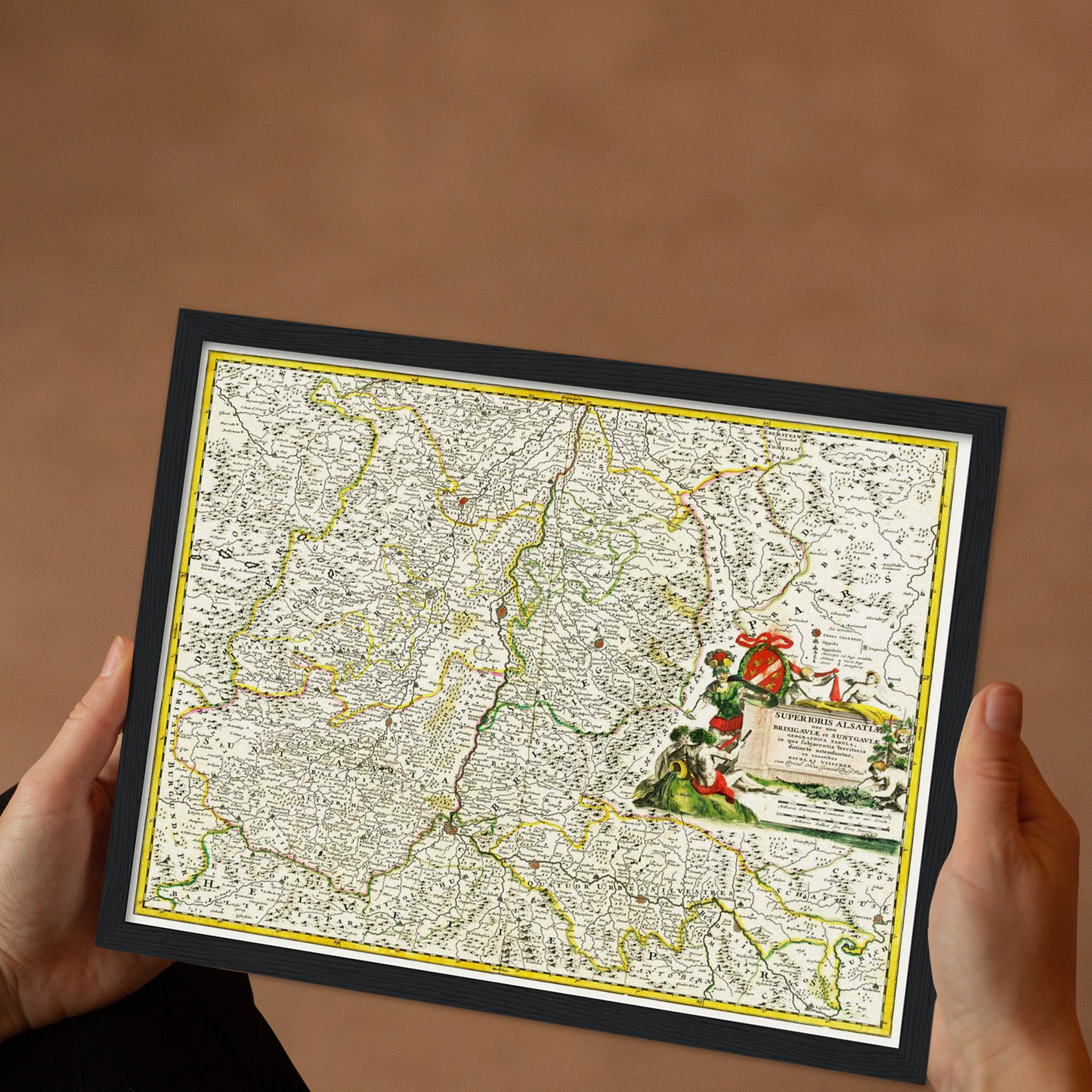 Historical city map  Test product horizontal 3 sizes