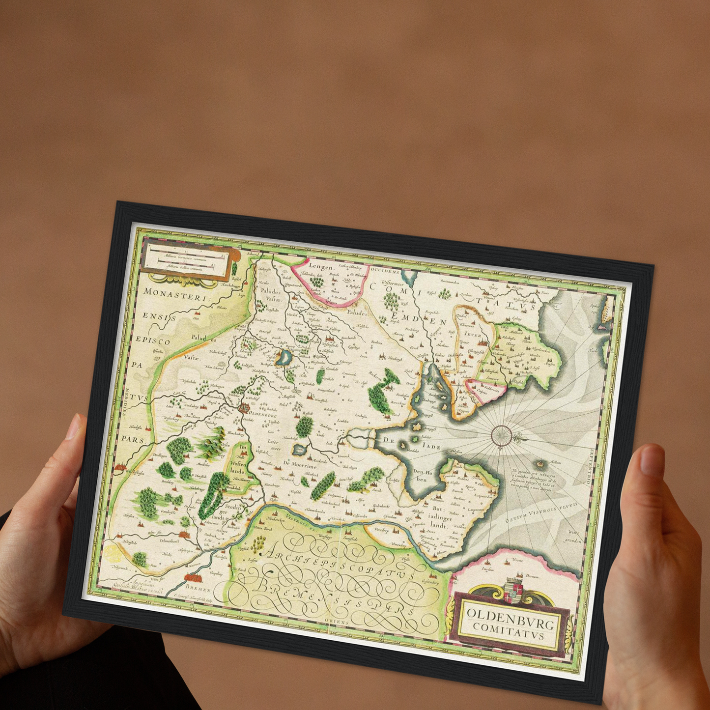 Historical city map  Test product horizontal 3 sizes