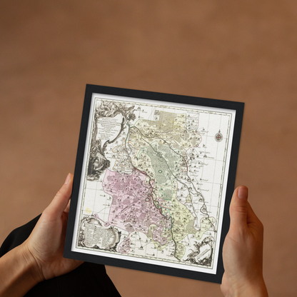 Historical city map  Test product horizontal 3 sizes