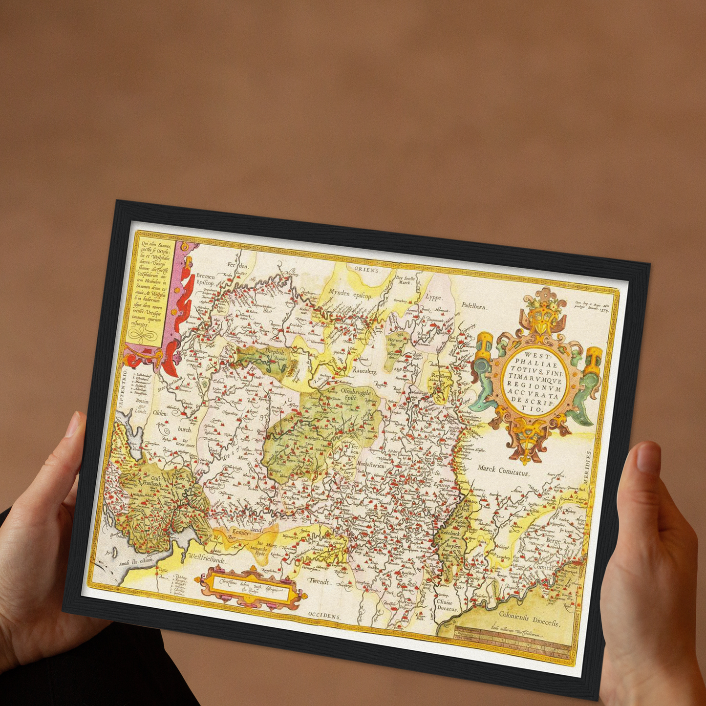 Historical city map  Test product horizontal 3 sizes