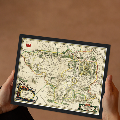 Historical city map  Test product horizontal 3 sizes