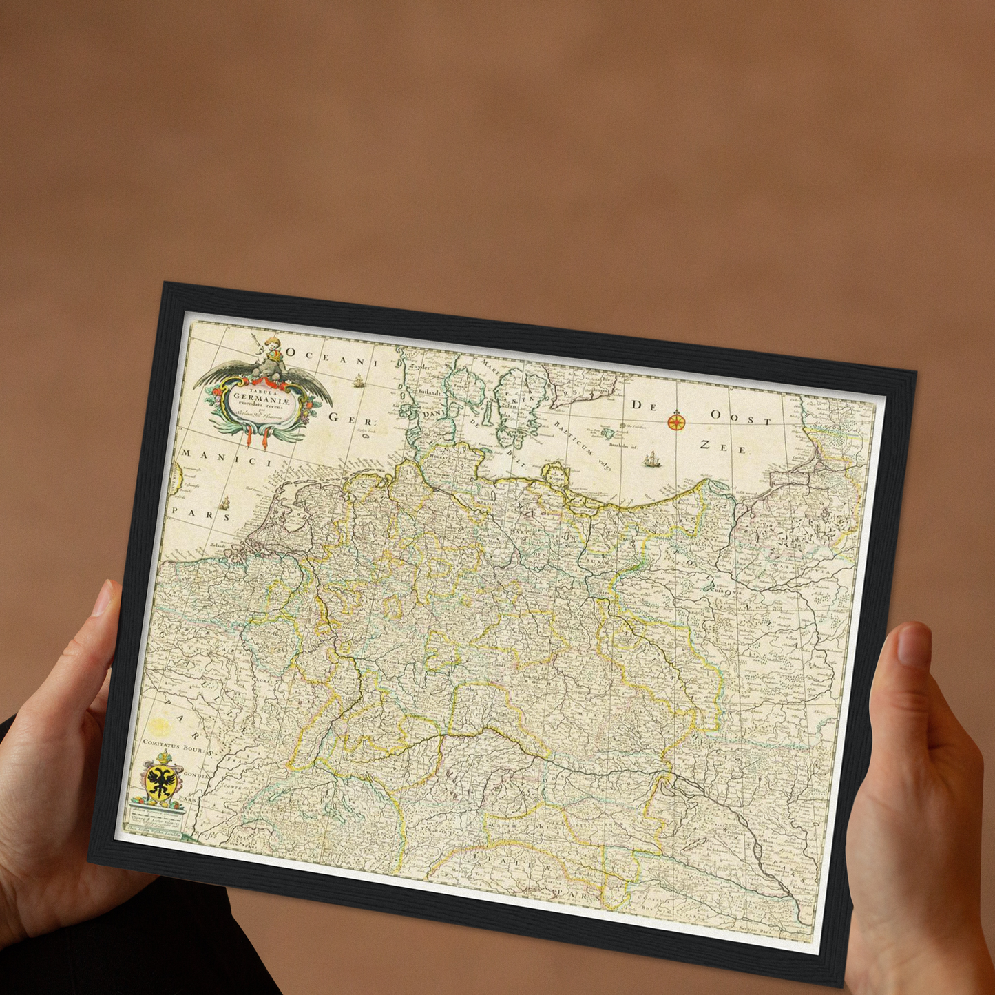 Historical city map  Test product horizontal 3 sizes