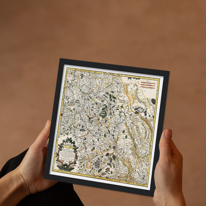 Historical city map  Test product horizontal 3 sizes