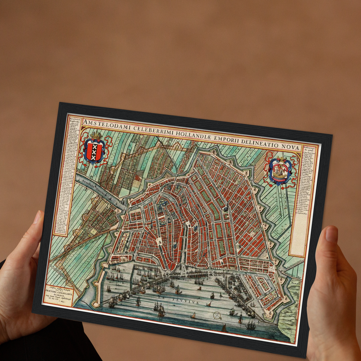 Historischer Stadtplan Amsterdam um 1649