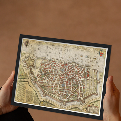 Historical city map  Test product horizontal 3 sizes
