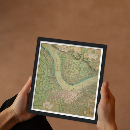 Historical city map  Test product horizontal 3 sizes