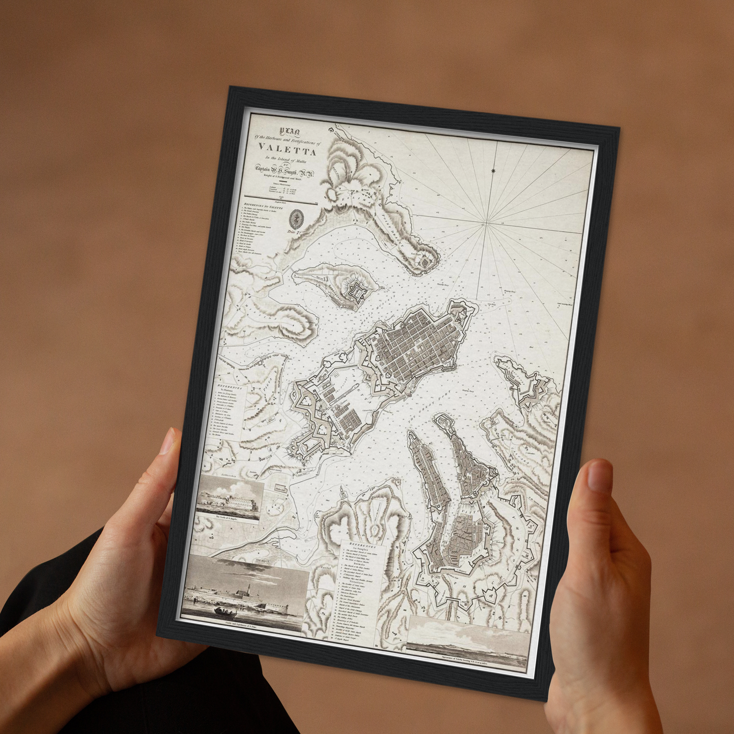 Historical city map  Test product horizontal 3 sizes