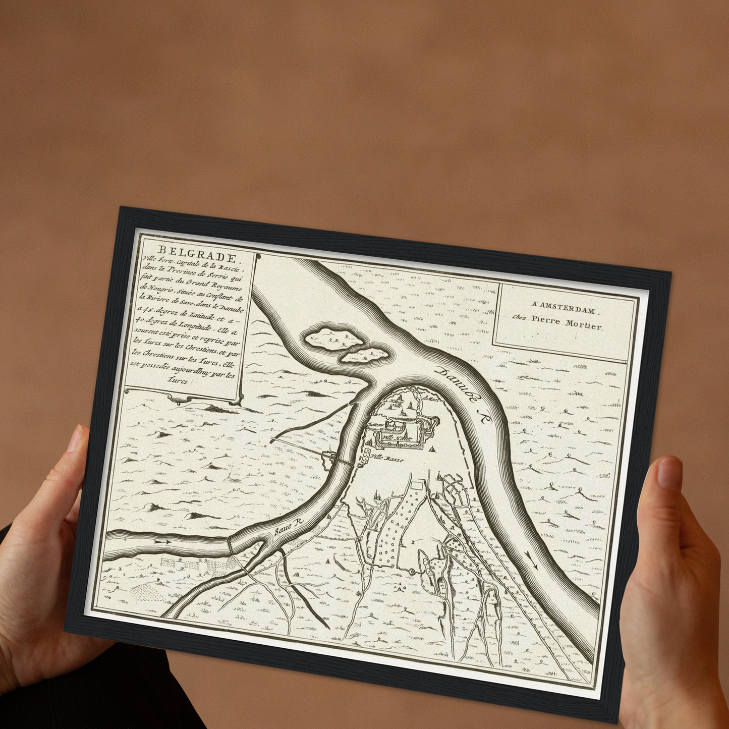 Historical city map  Test product horizontal 3 sizes