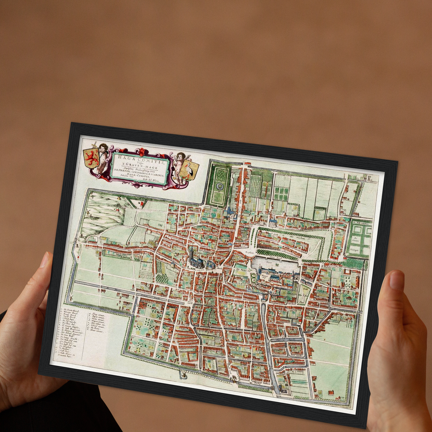 Historical city map  Test product horizontal 3 sizes