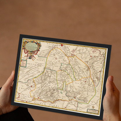 Historical city map  Test product horizontal 3 sizes