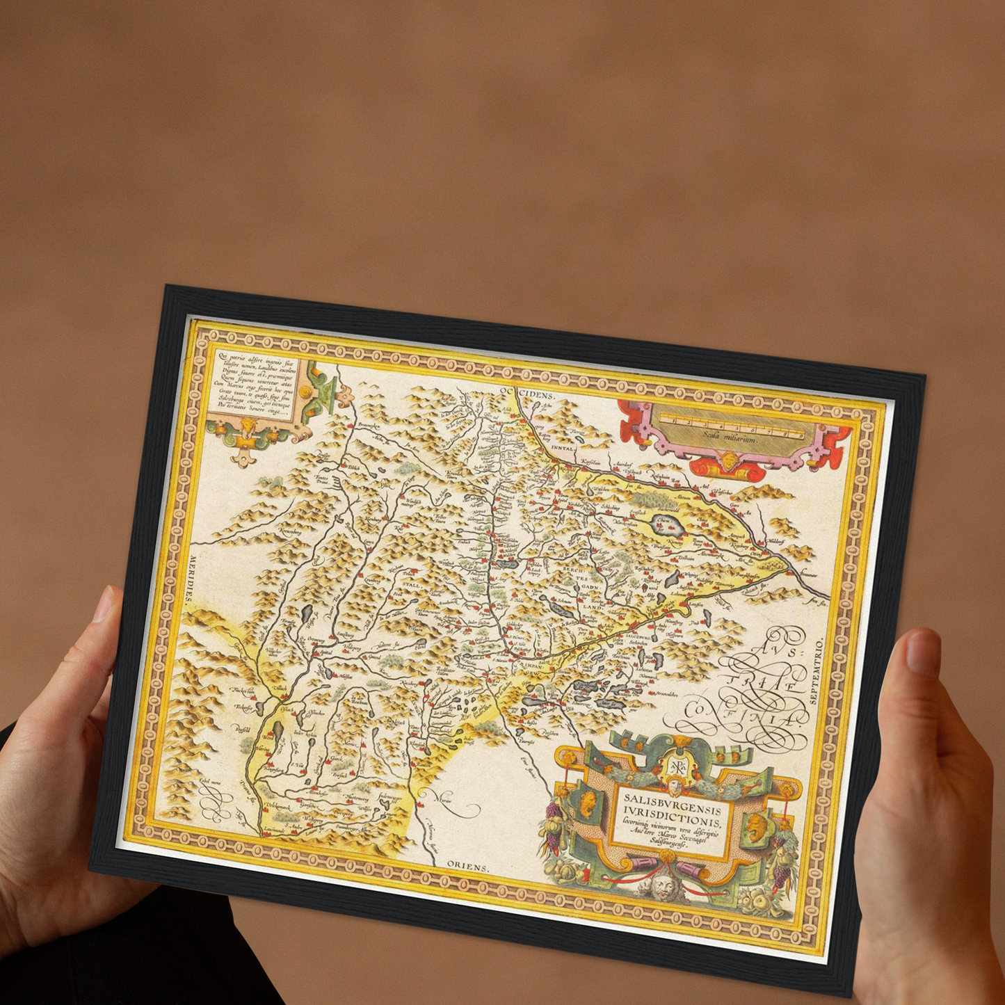 Historical city map  Test product horizontal 3 sizes