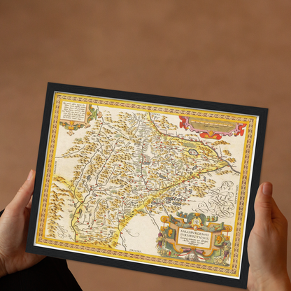 Historical city map  Test product horizontal 3 sizes