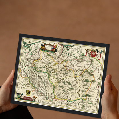 Historical city map  Test product horizontal 3 sizes