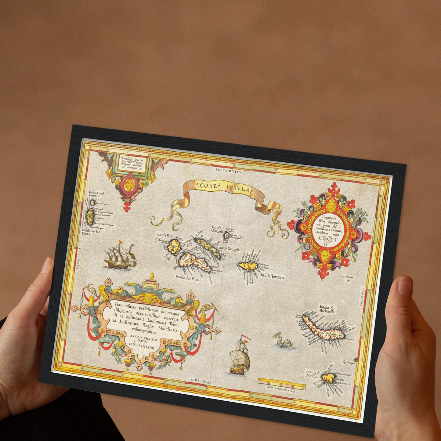 Historical city map  Test product horizontal 3 sizes